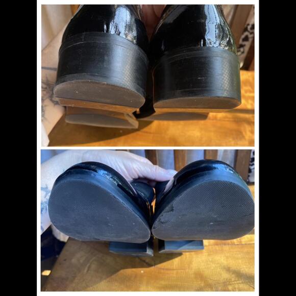 Boberck Wingtips Black Patent Leather/Suede Women’s Size 8 - Picture 4 of 9